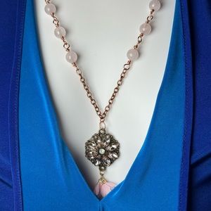 Boho necklace bohemian necklace gemstone necklace beaded necklace